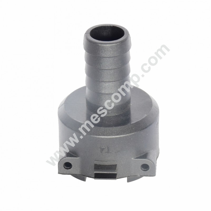 Section valve 20 mm OUT, T-4 female  hosetail, fork coupling