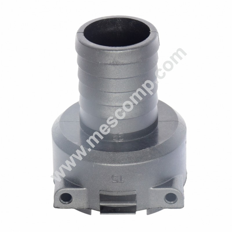 Section valve 32 mm OUT, T-5 female  hosetail, fork coupling